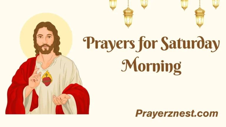 Prayers for Saturday Morning